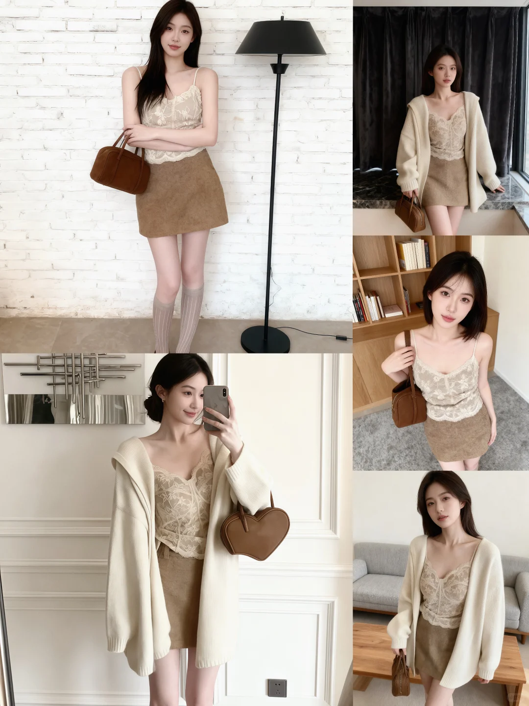 纯欲蕾丝吊带穿搭，温柔又斩男谁懂