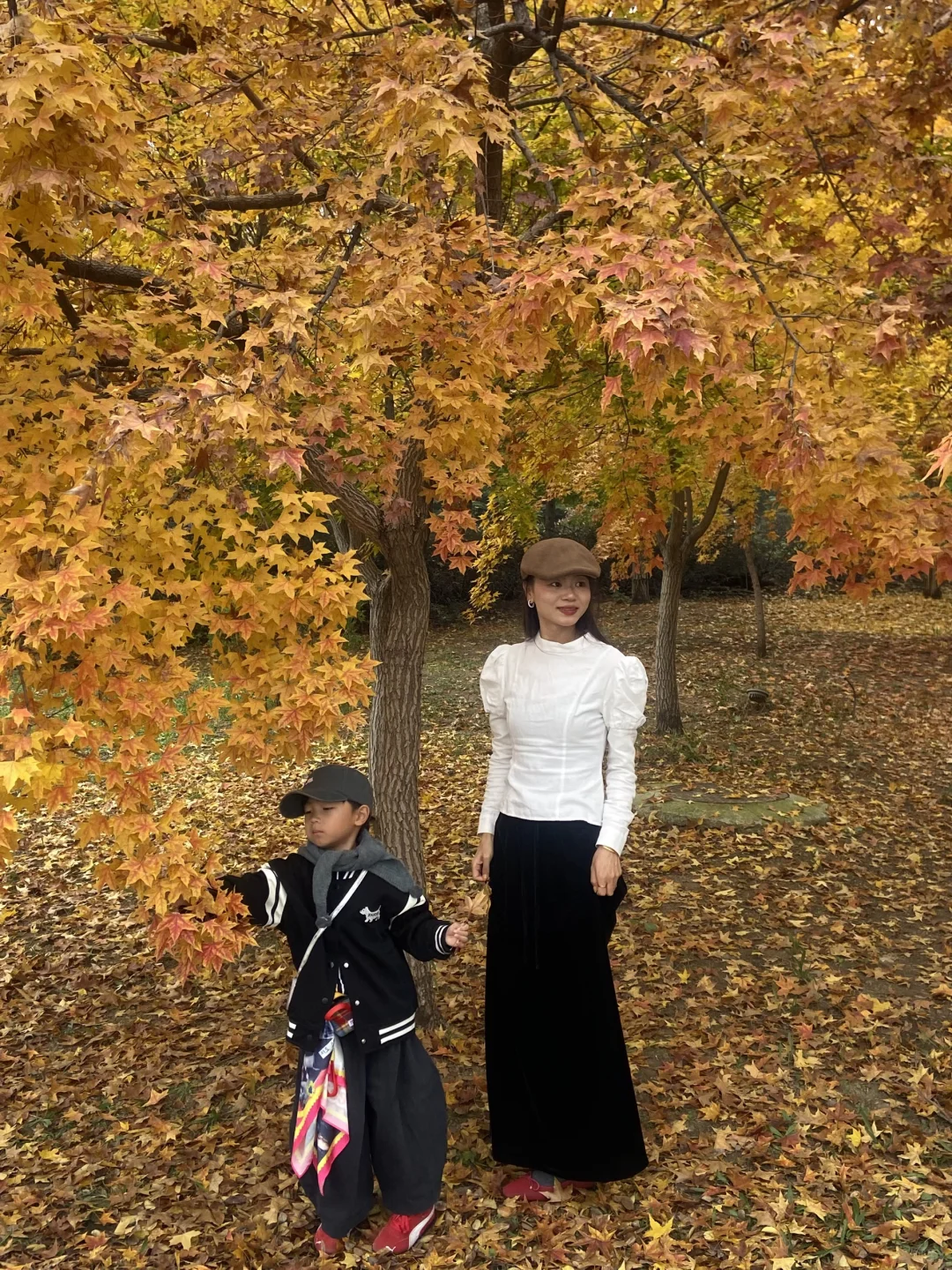 11.8实况！青岛最适合拍人像的枫叶🍁！