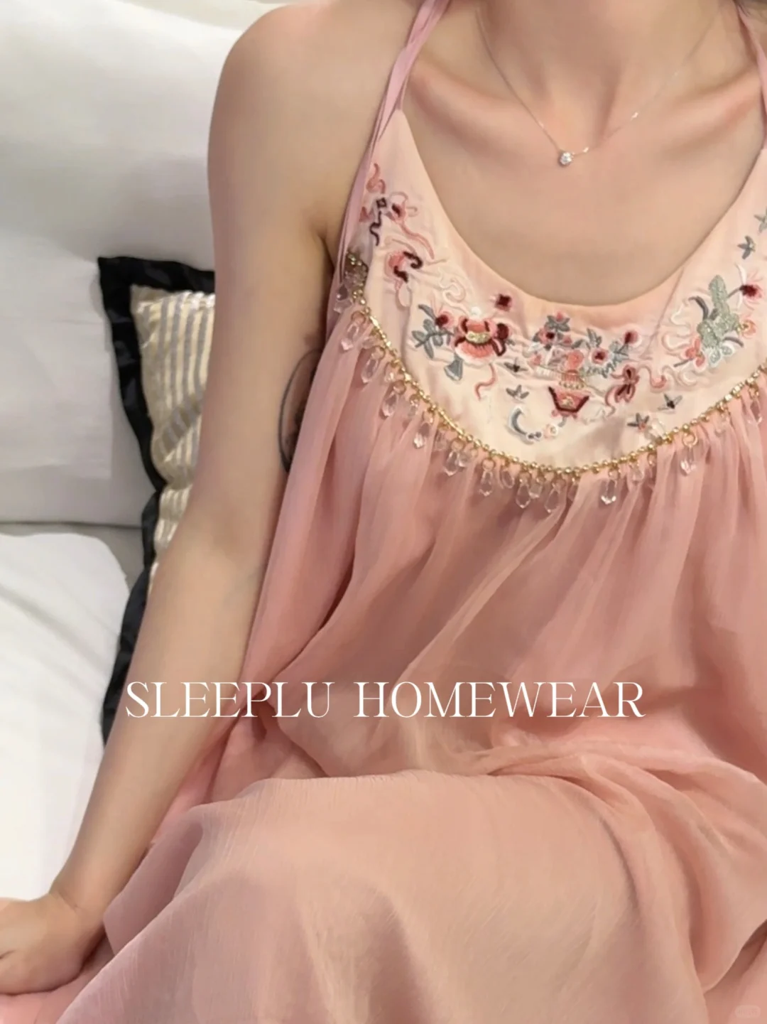 夏日人间水蜜桃✨粉色睡裙好温柔啊啊！！！