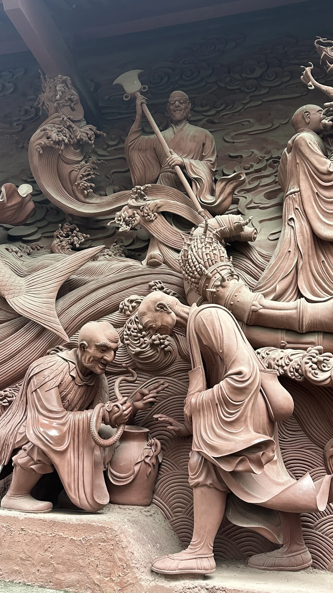 绵阳圣水寺泥塑3