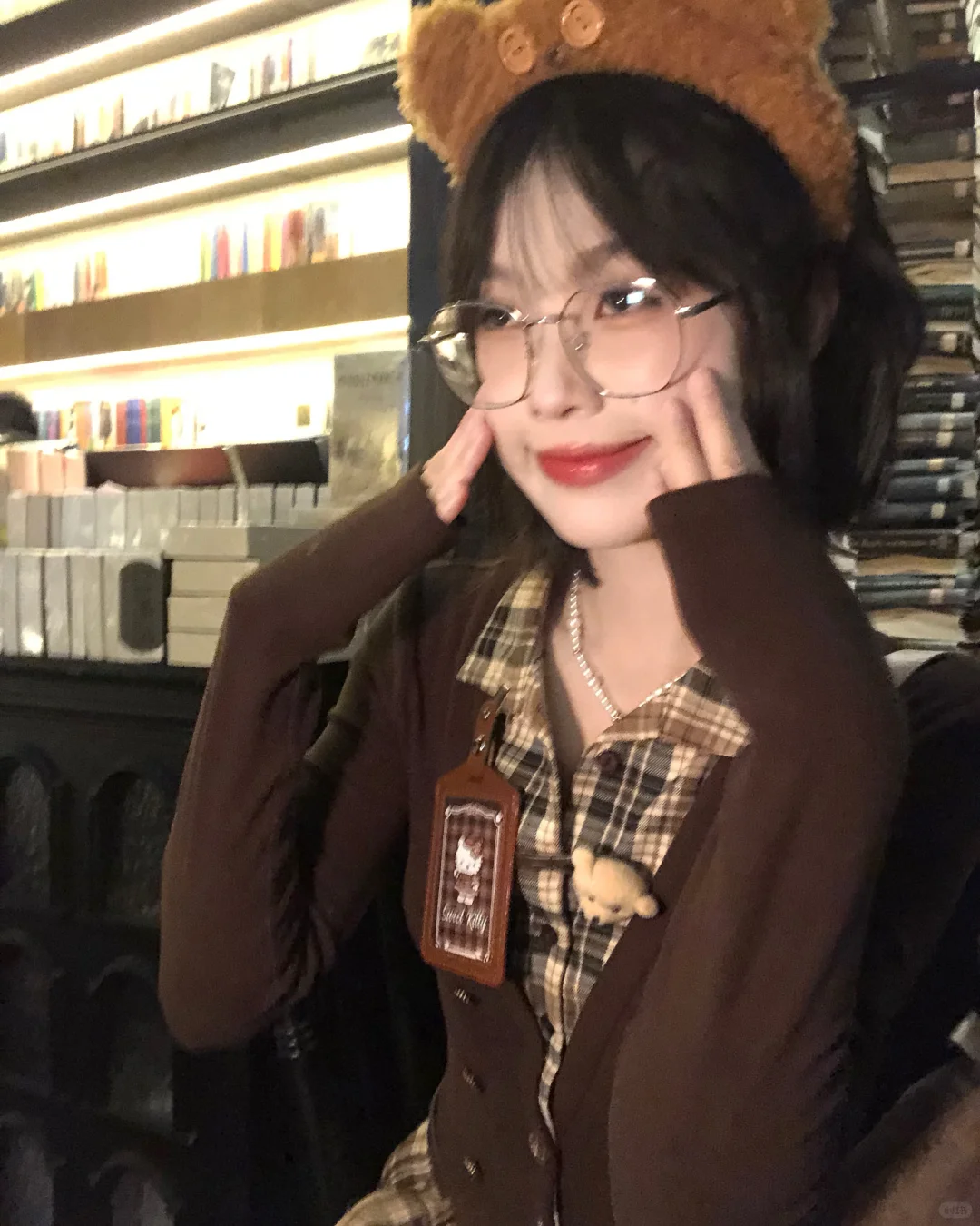 我晕！古着vintage格拼接假两件好有感觉欸～