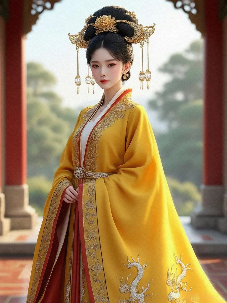 AI作图第207次（御园风华・金缕娇颜）