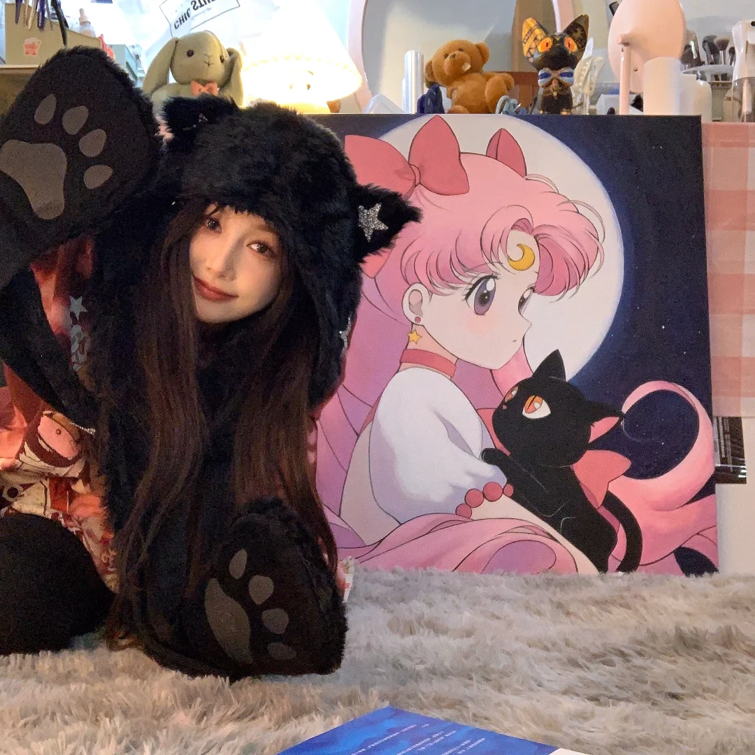 丙烯画|《美少女战士》装饰画手绘过程