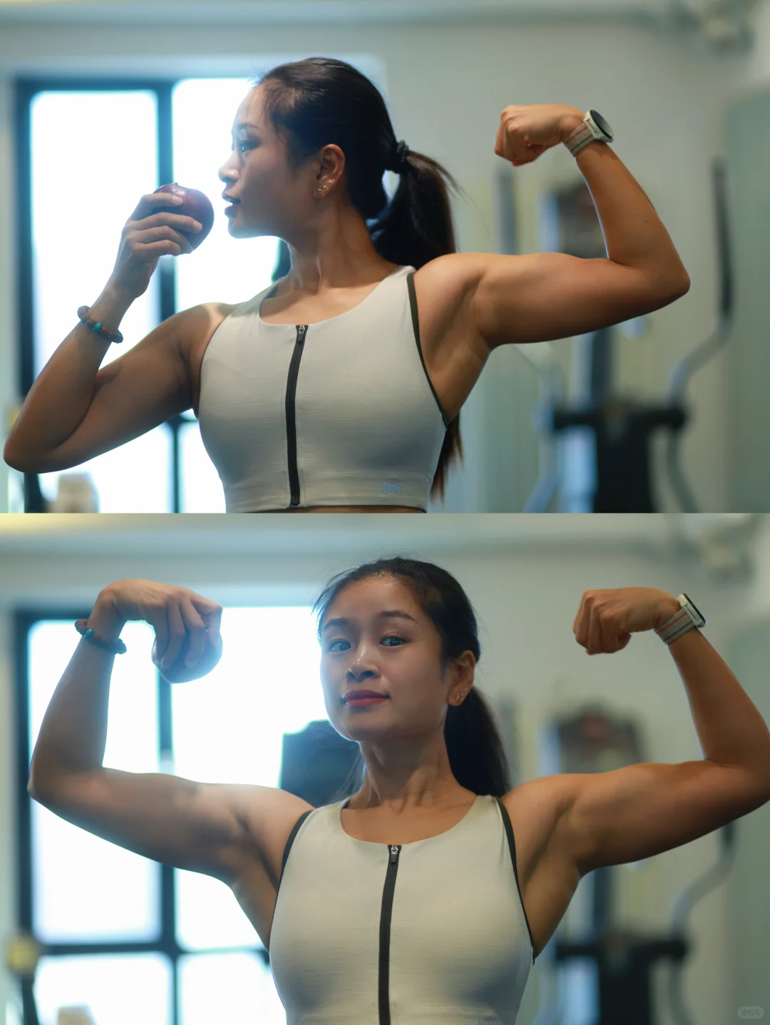 健身拍照📷｜健身女教练的红苹果🍎出镜