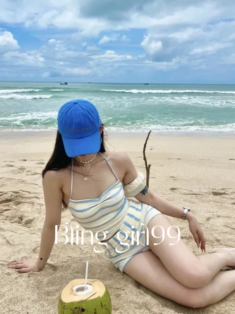 泳衣分享|海边度假穿搭🏖️条纹真的yyds