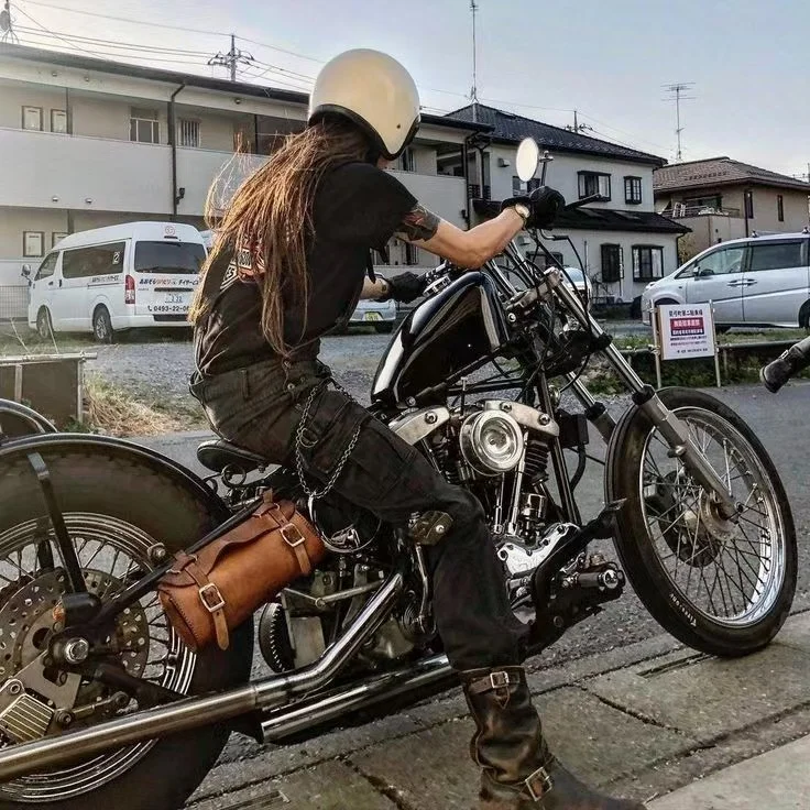 女孩机车风|阿美咔叽|美式复古穿搭