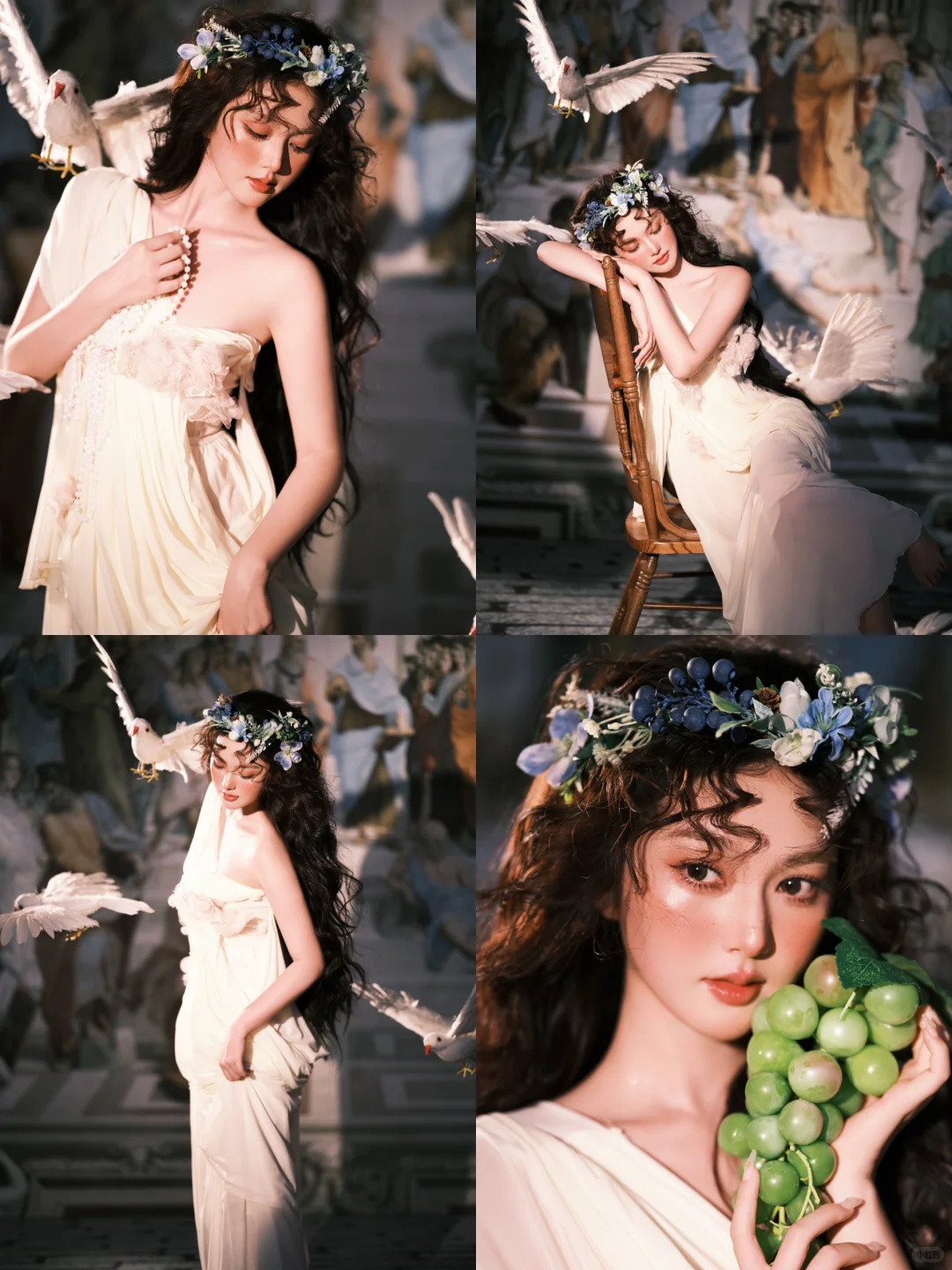 雕塑般的神女…这组拍出了神性！🕊️