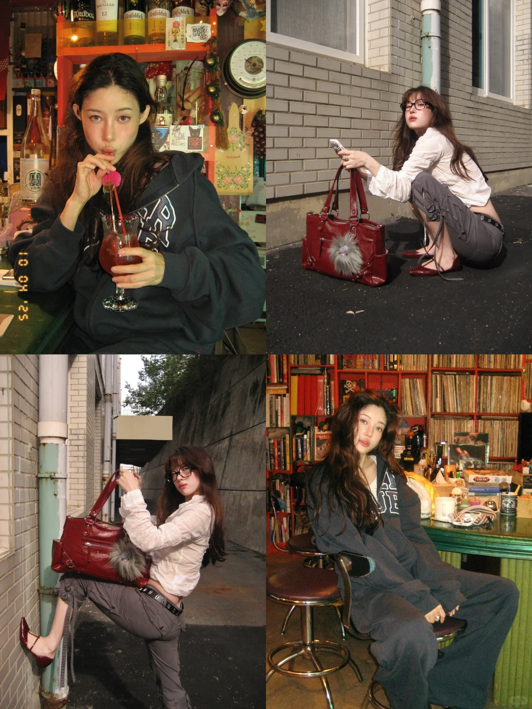 她太会穿了！把复古与松弛感焊在身上的穿搭