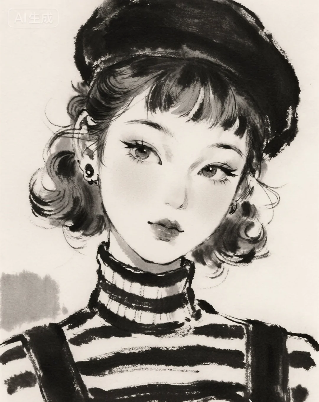 她很特别，很特别，快来临摹打卡呀