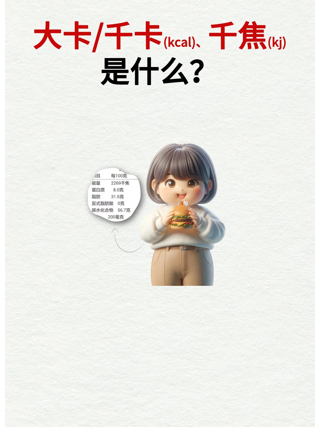 减肥必看 | 食物能量千卡、千焦换算指南