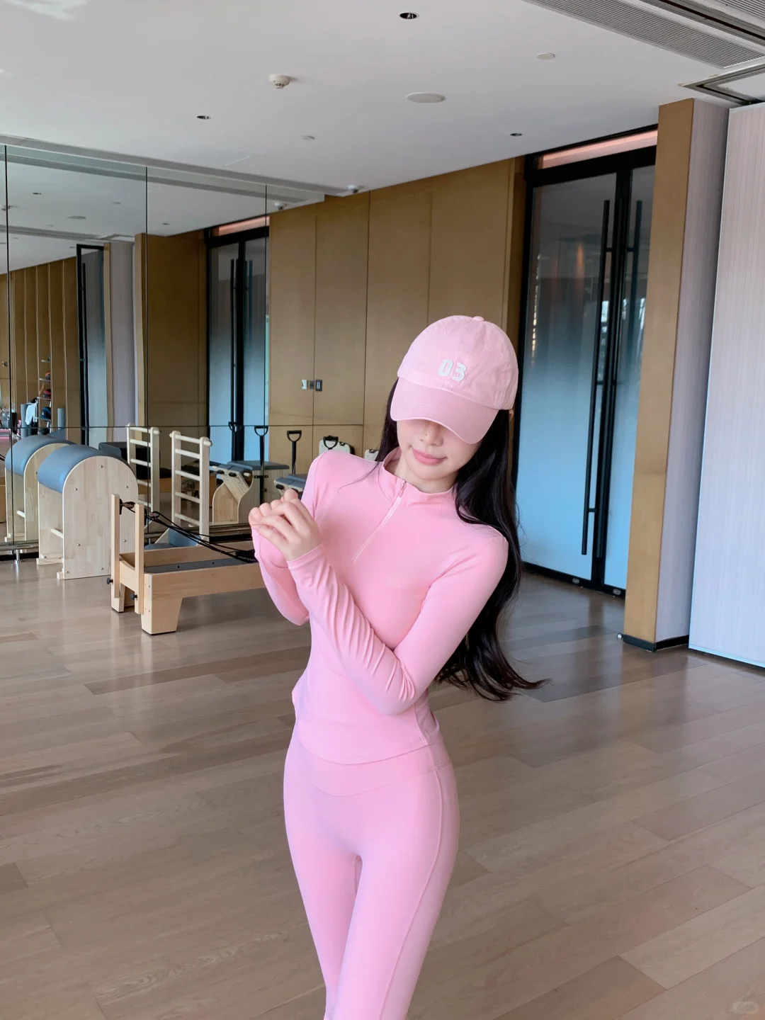 入秋穿搭🫧显身材的粉色瑜伽套装太绝啦❗️