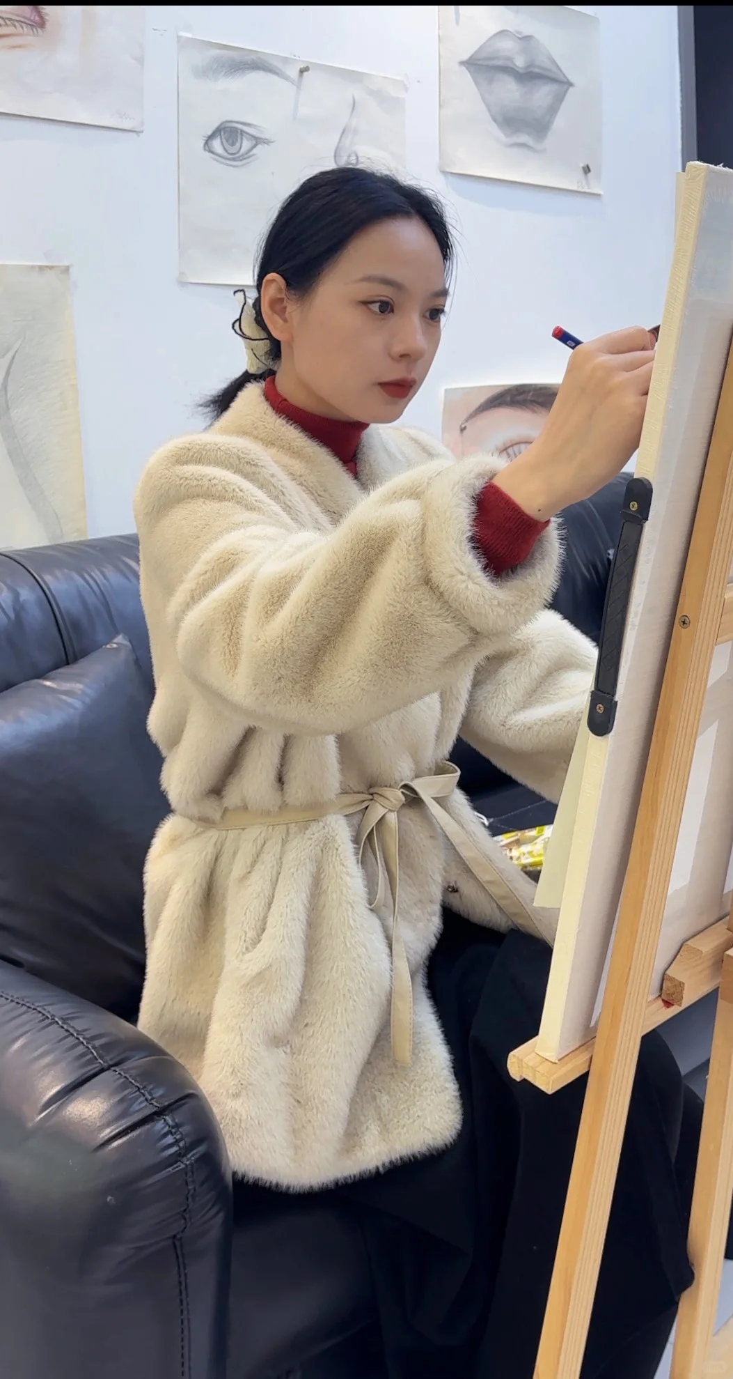 化妆与画画的结合 美人图