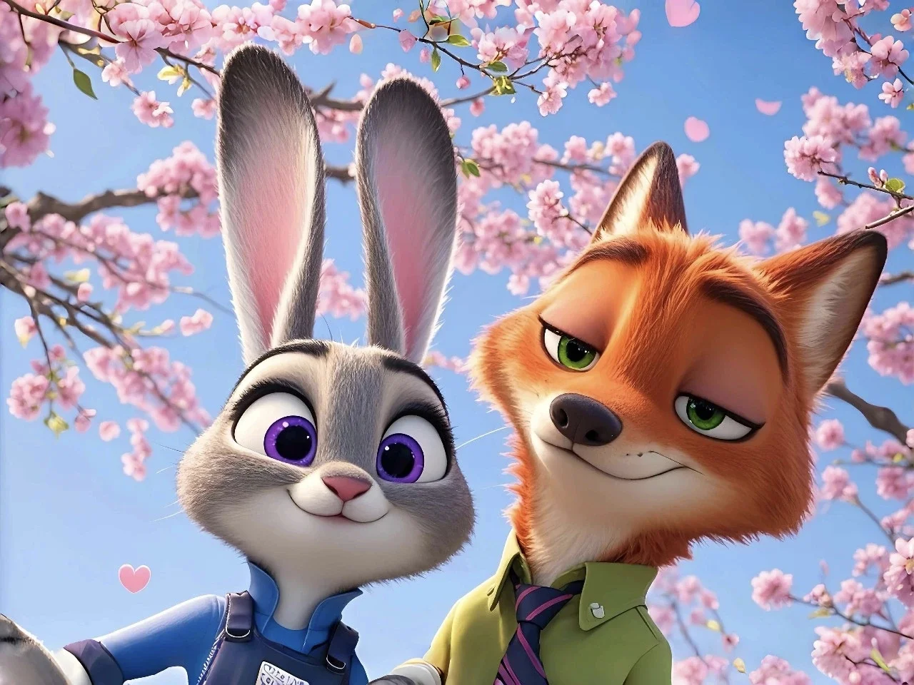 壁纸分享｜🌸 朱迪与尼克的梦幻之旅