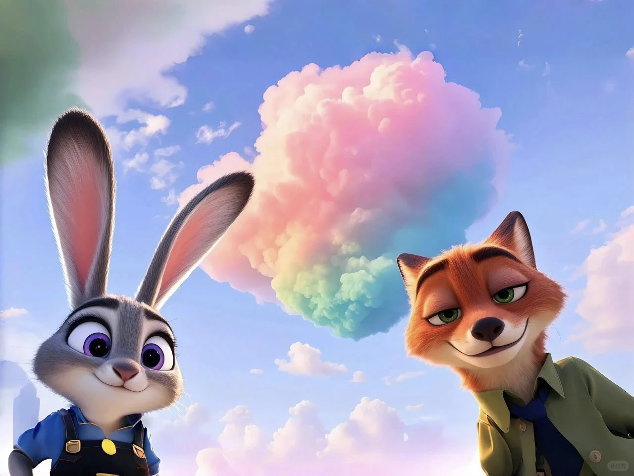 壁纸分享｜🌸 朱迪与尼克的梦幻之旅