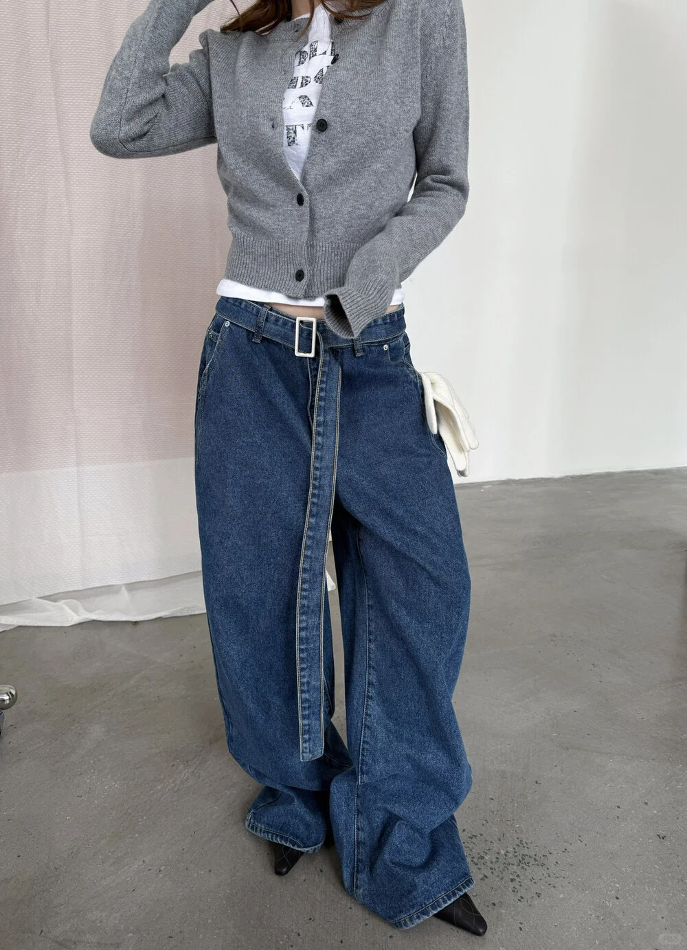 冬日百搭牛仔裤！遮胯显高显腿长✔️🔹