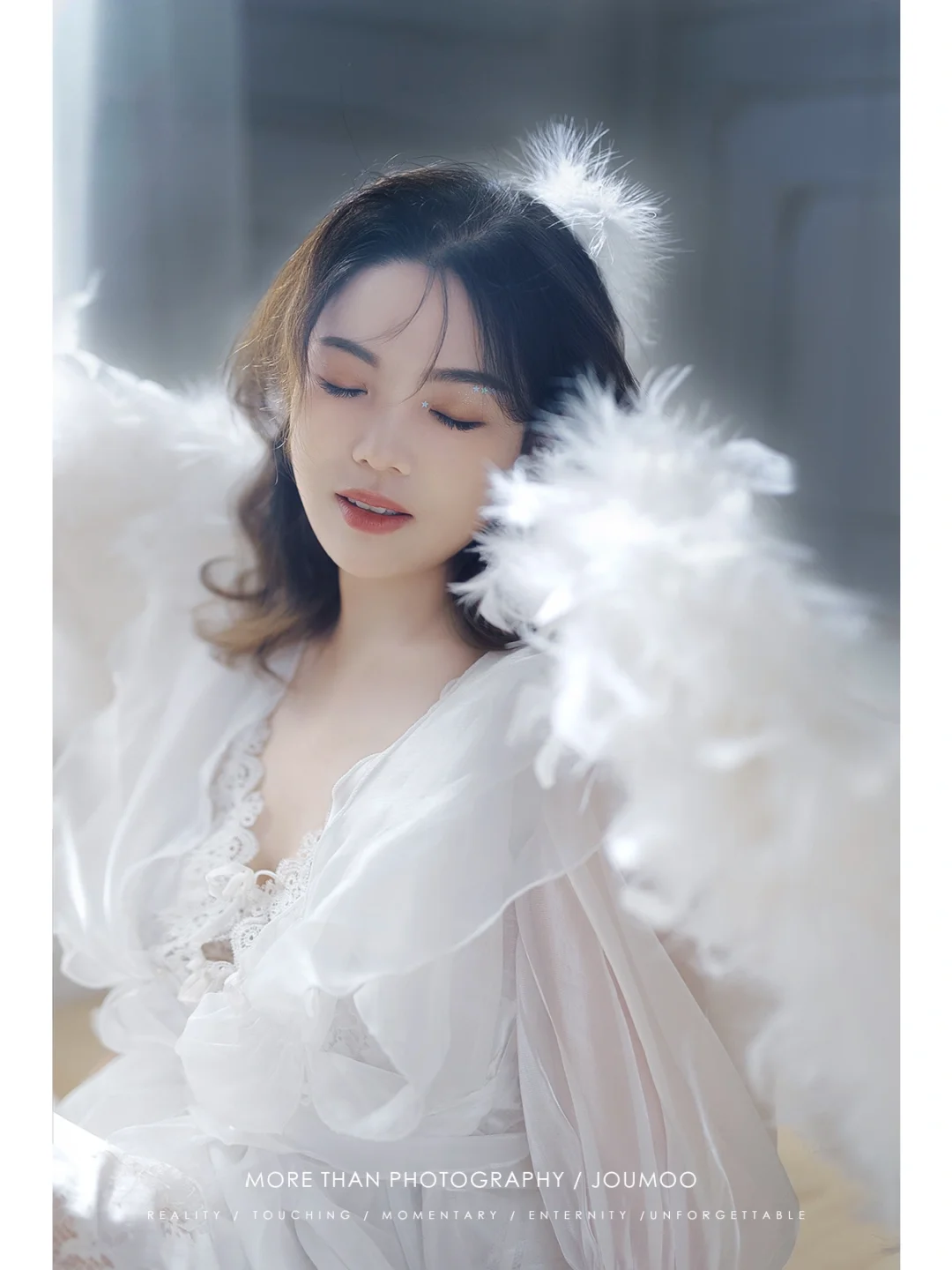 拍了超仙的天使写真，选哪个做封面呢