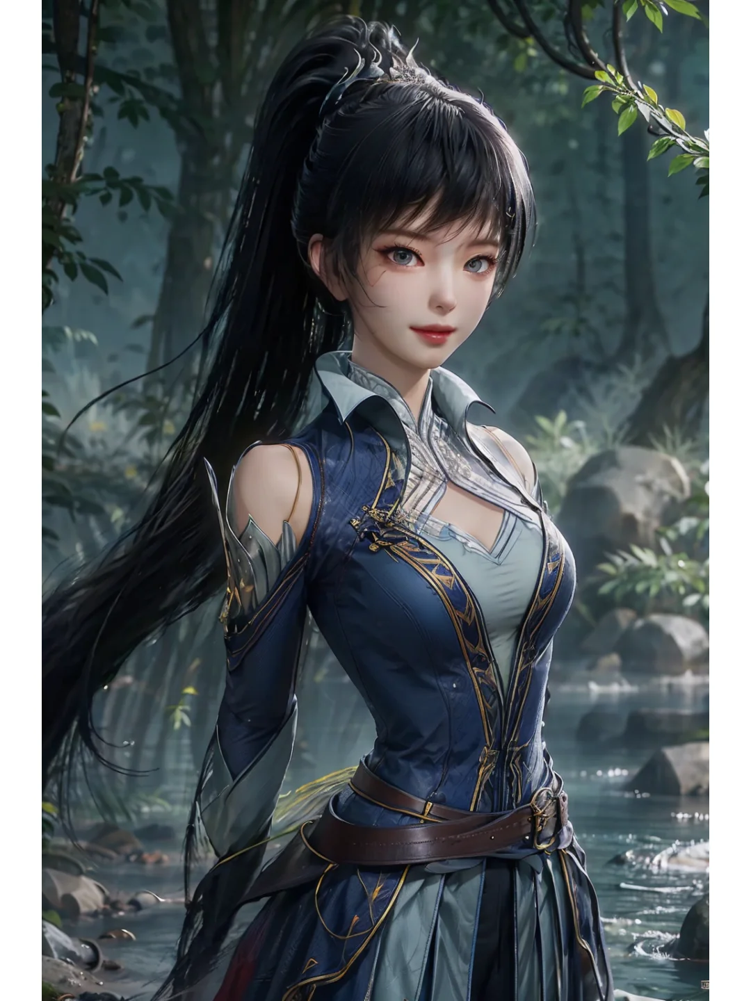 AI绘图分享-绝世唐门唐雅