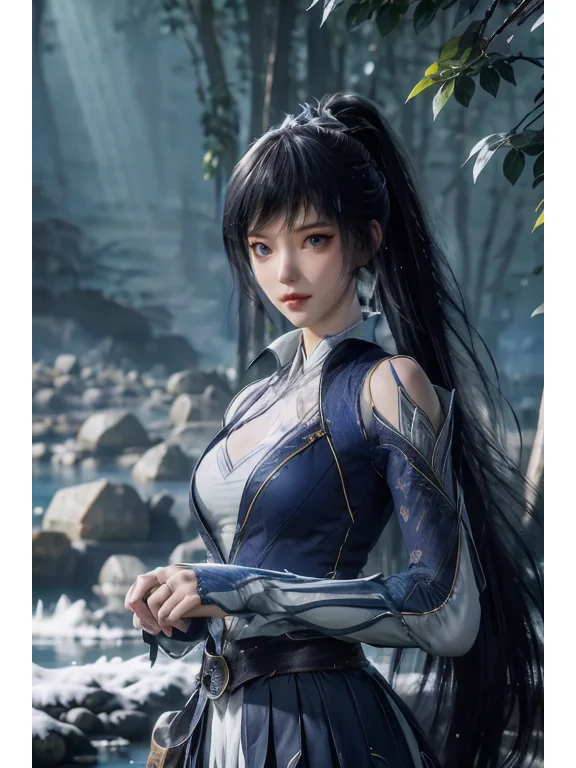 AI绘图分享-绝世唐门唐雅