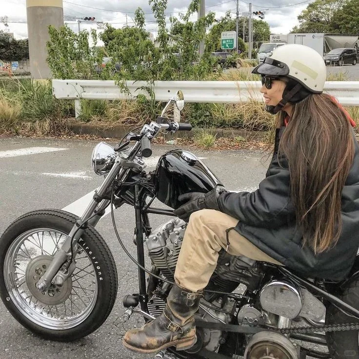 女孩机车风|阿美咔叽|美式复古穿搭