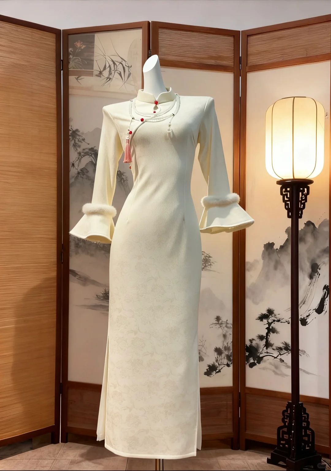 这也太仙了吧～这套旗袍！