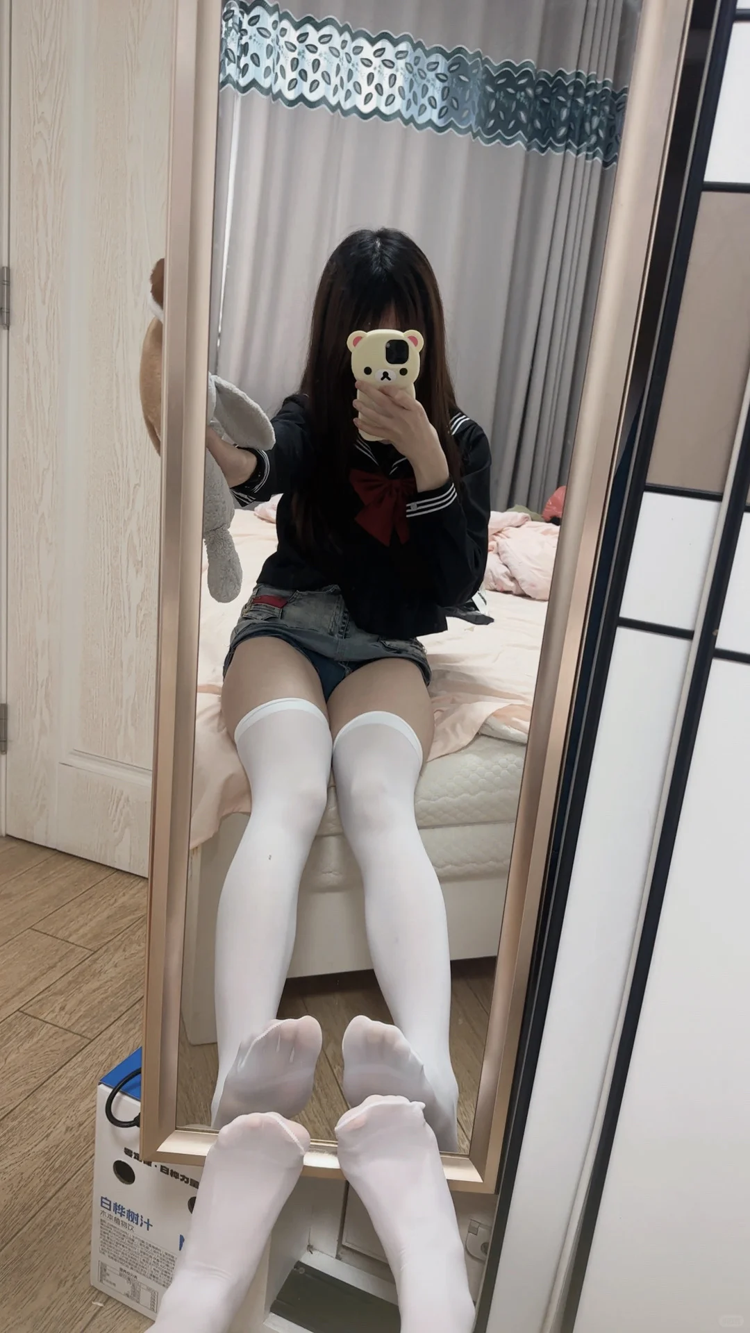 这样穿好可爱！！白丝yyds