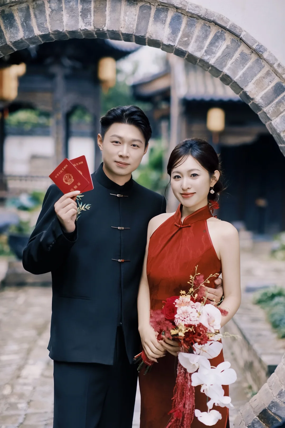 原来穿旗袍去领证更有仪式感