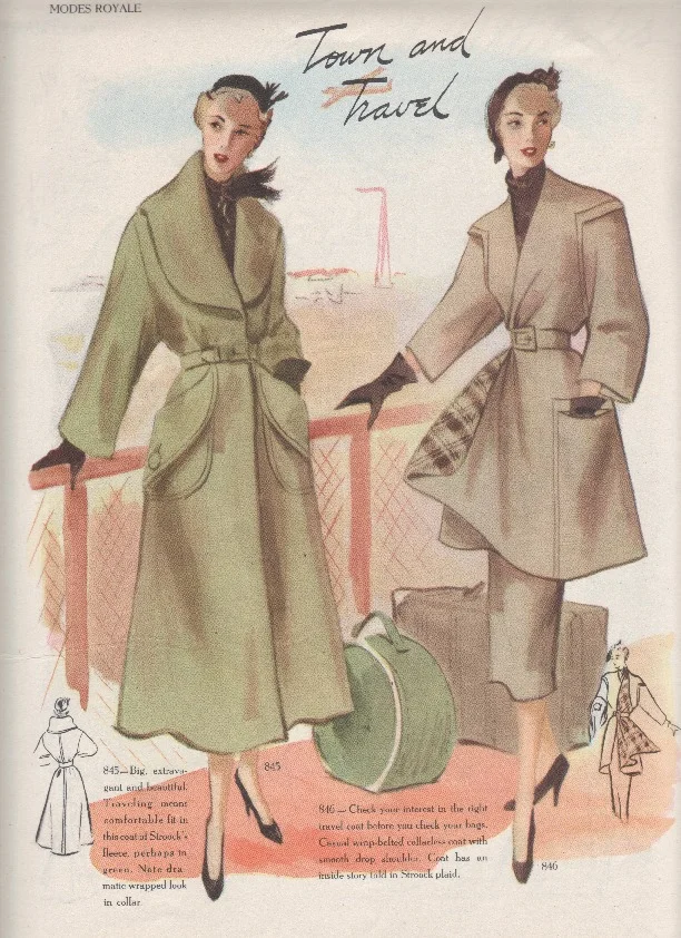 复古杂志里的时尚穿搭～