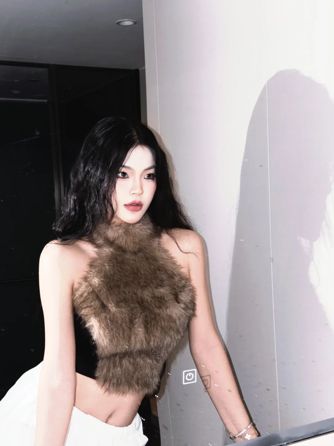 辣妹高级感毛毛领真的爱了！