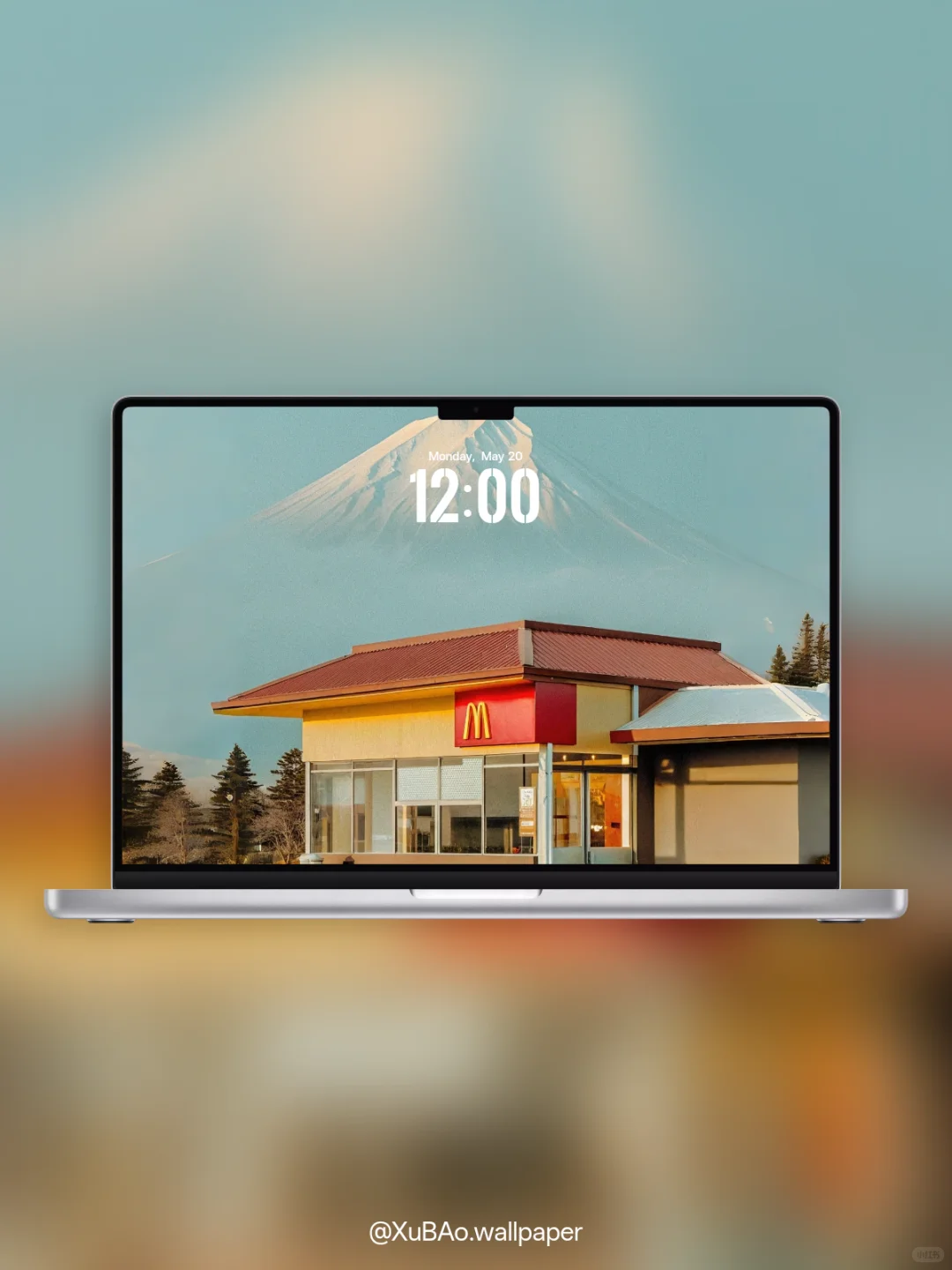 C2516 | 4k壁纸 | 富士山下麦当劳