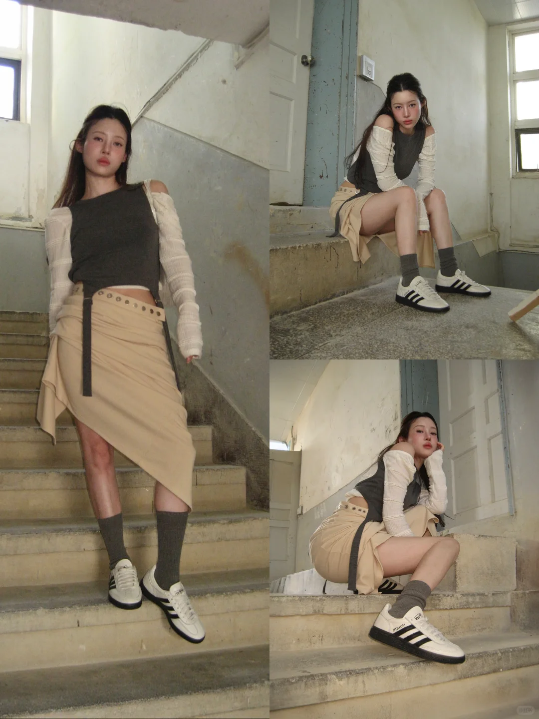 她太会穿了！把复古与松弛感焊在身上的穿搭