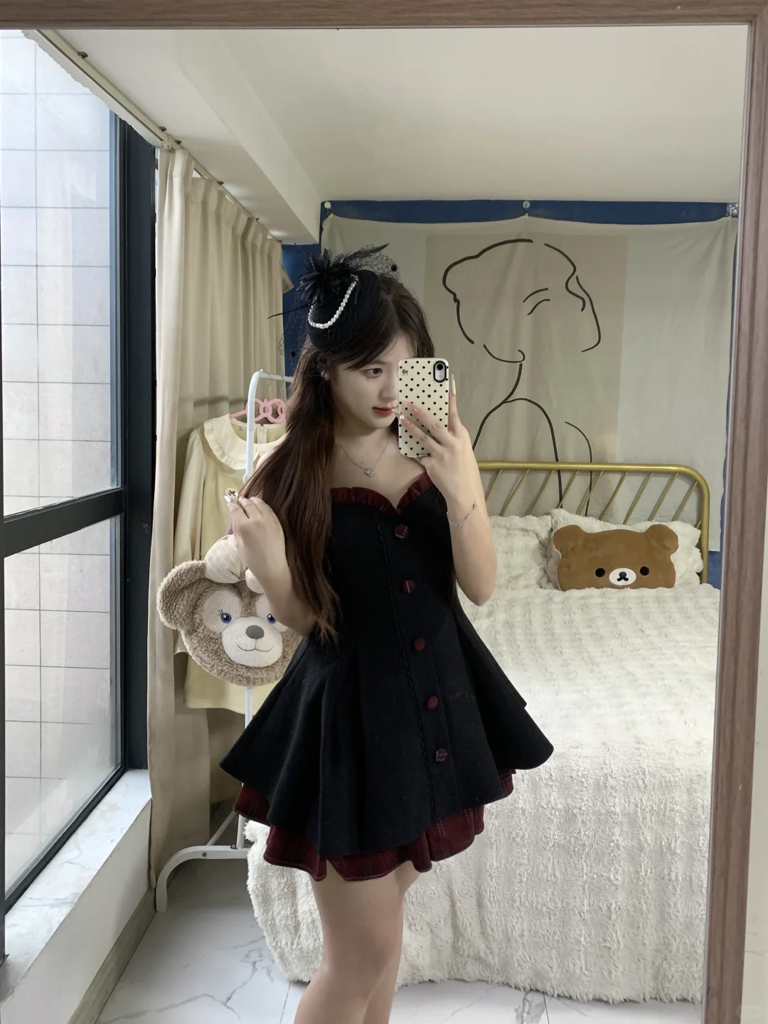 🎀毛呢拼接两件套完全就是我的菜！韩系甜美～