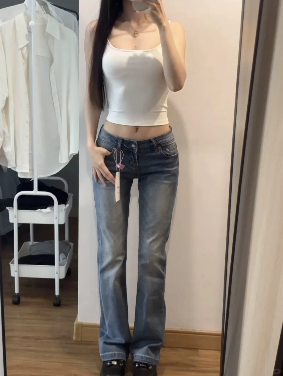 popchee 四条低腰牛仔裤测评