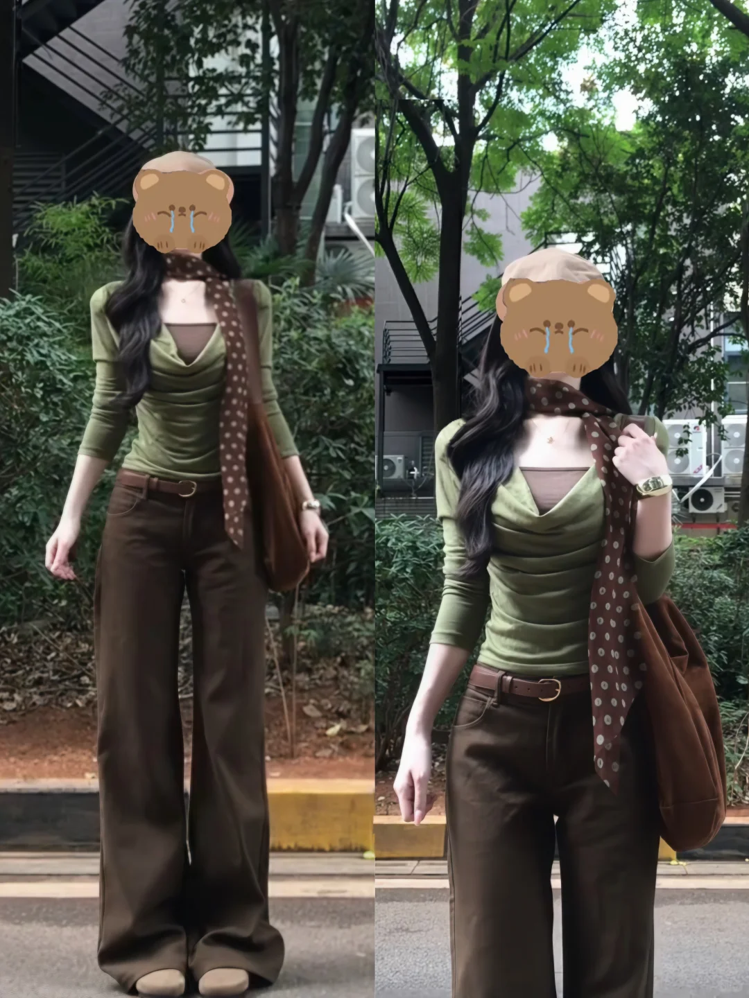 配色属实让人着迷！古早温柔绿简直秋天的神！