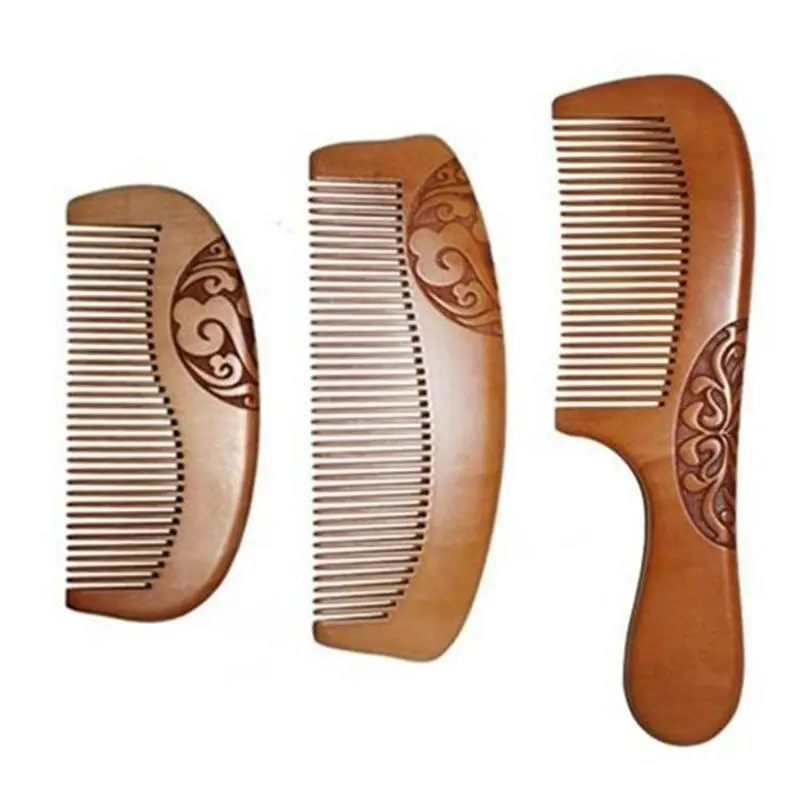 天然桃木梳，便携按摩超好用！