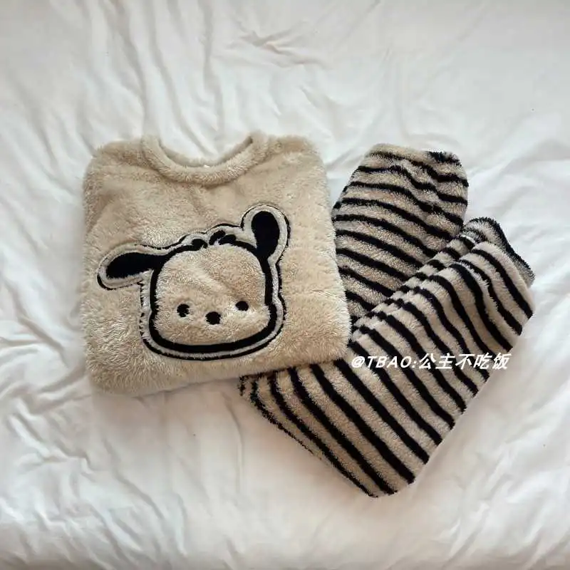 秋冬季睡衣少女珊瑚绒2025新款加厚法兰