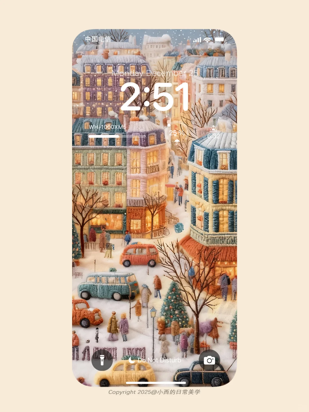 ❄️雪落针织间，小镇把冬酿成了诗|017壁纸