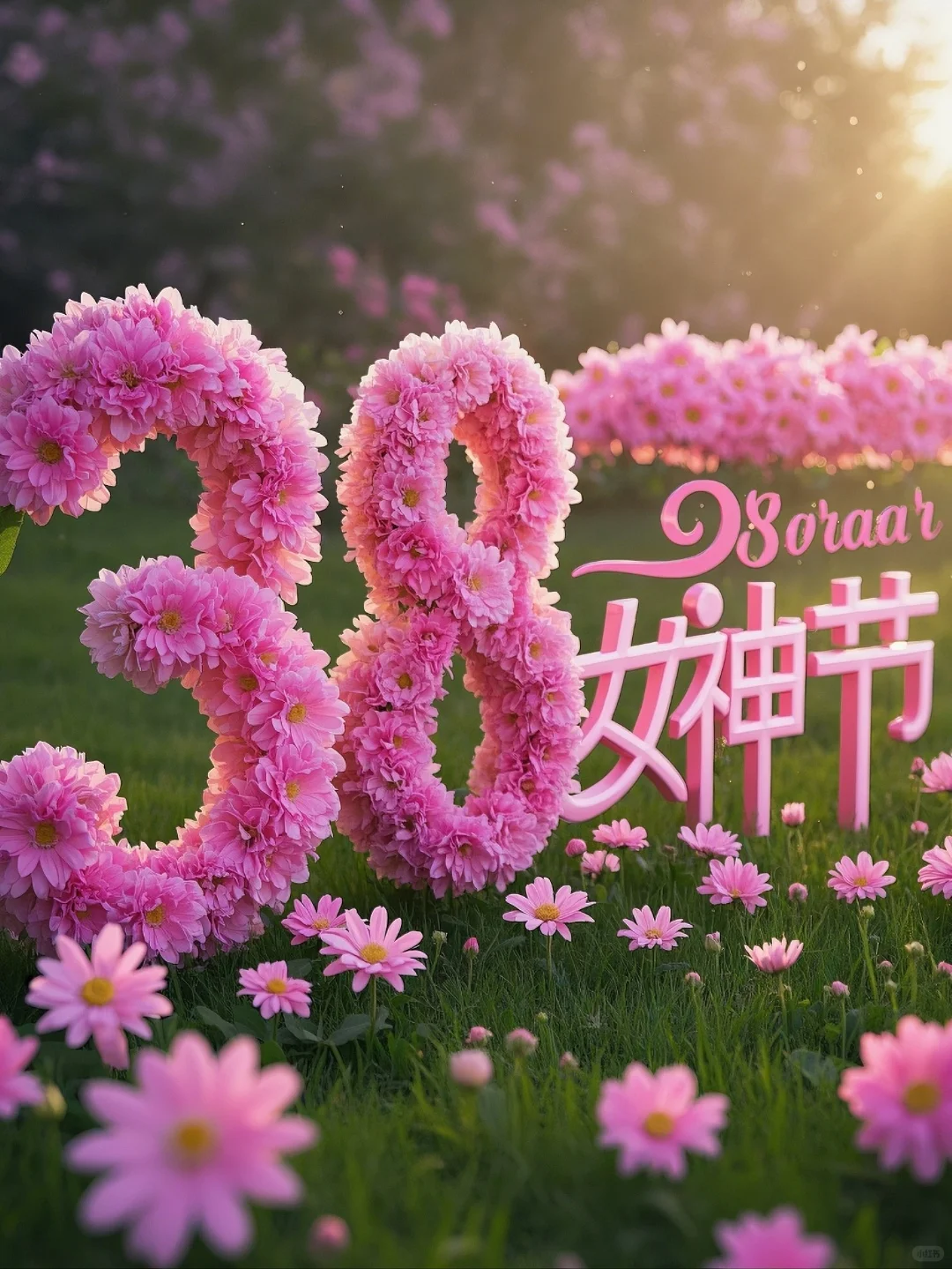 祝女神们节日快乐|三八节海报