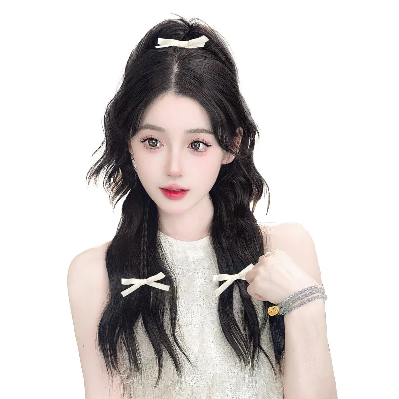 假发女高马尾瀑布喷泉抓夹：甜酷辣妹的发型神器