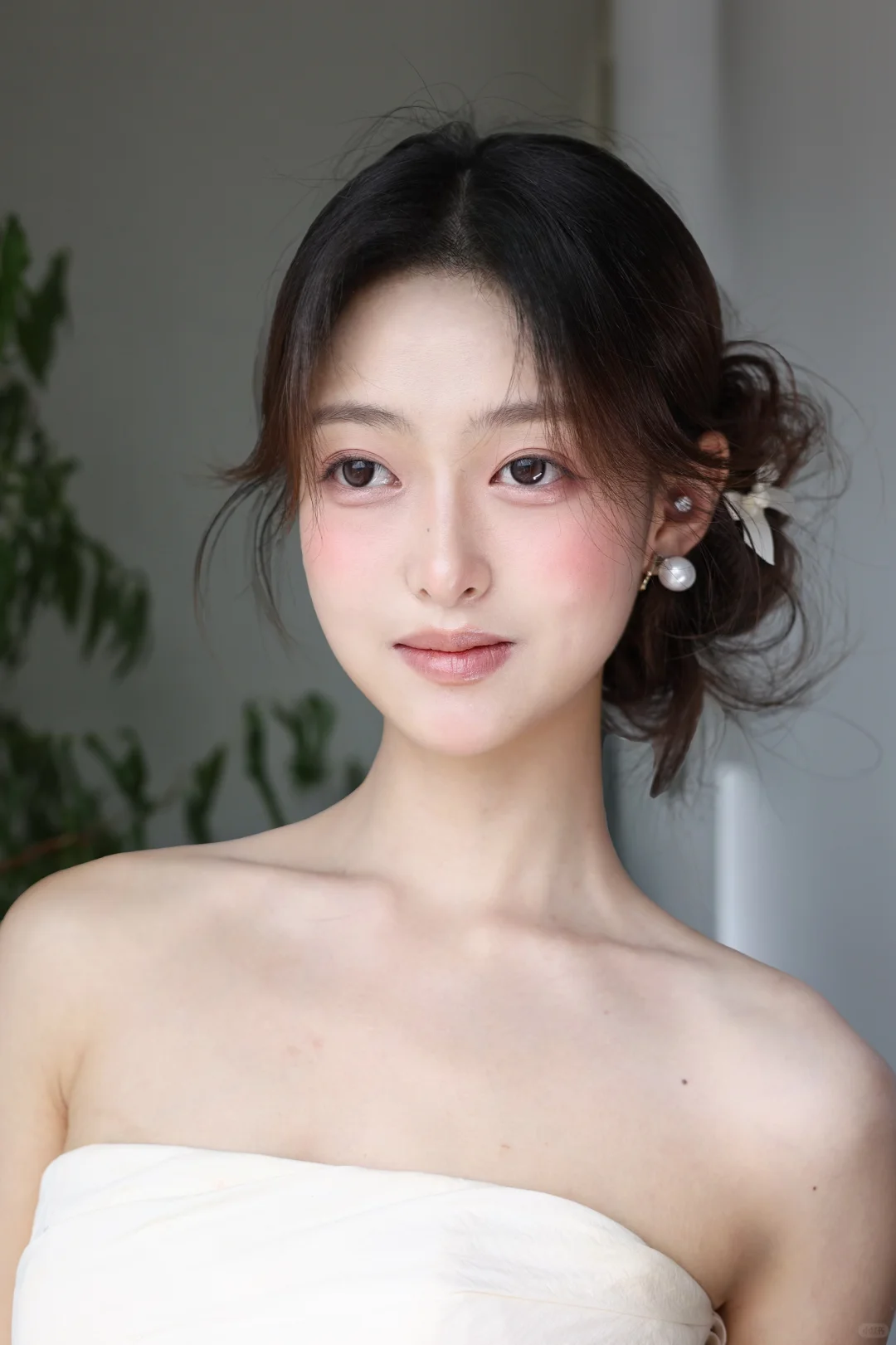 韩系侧丸子温柔感十足🫧