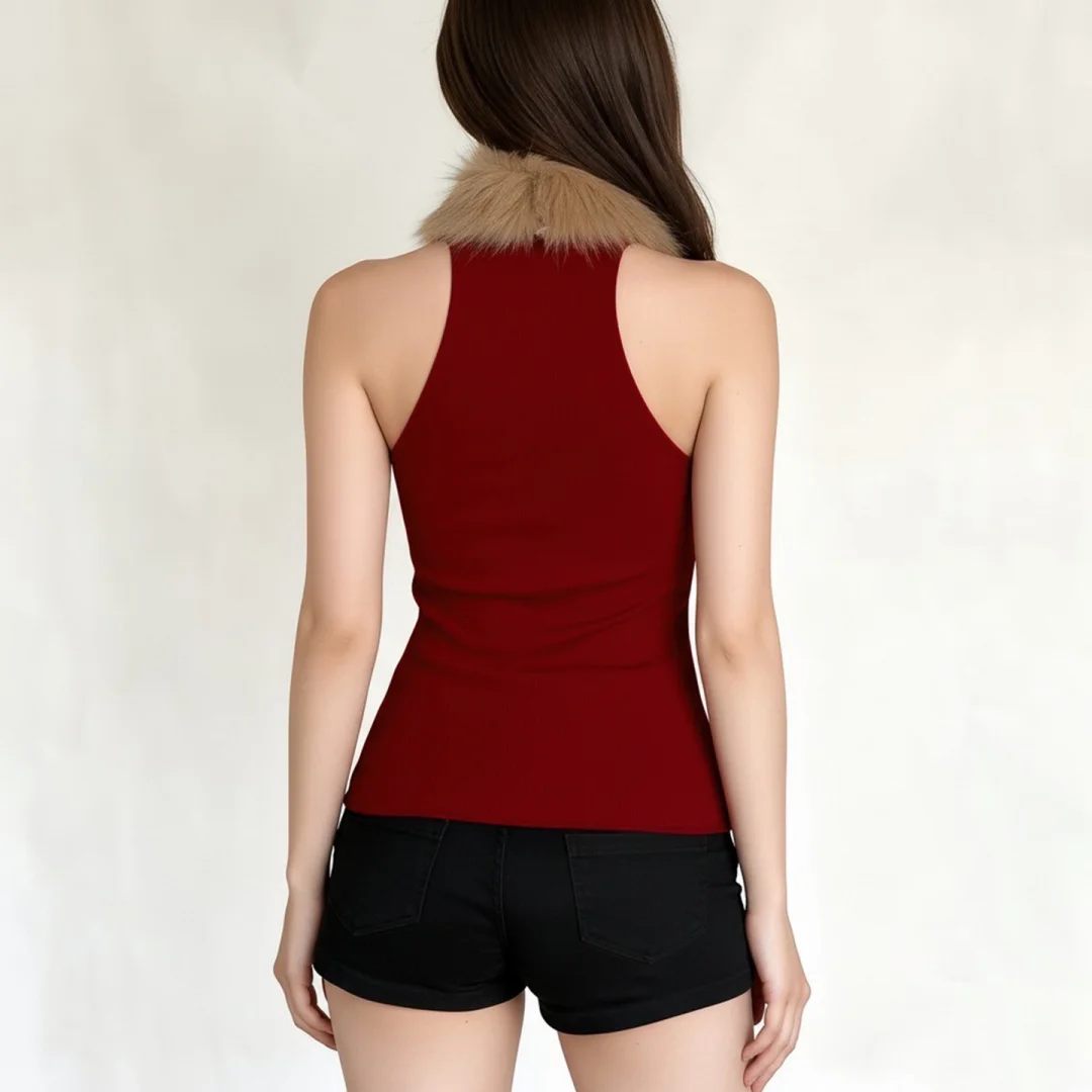 🎄🦌｜毛毛无袖背心