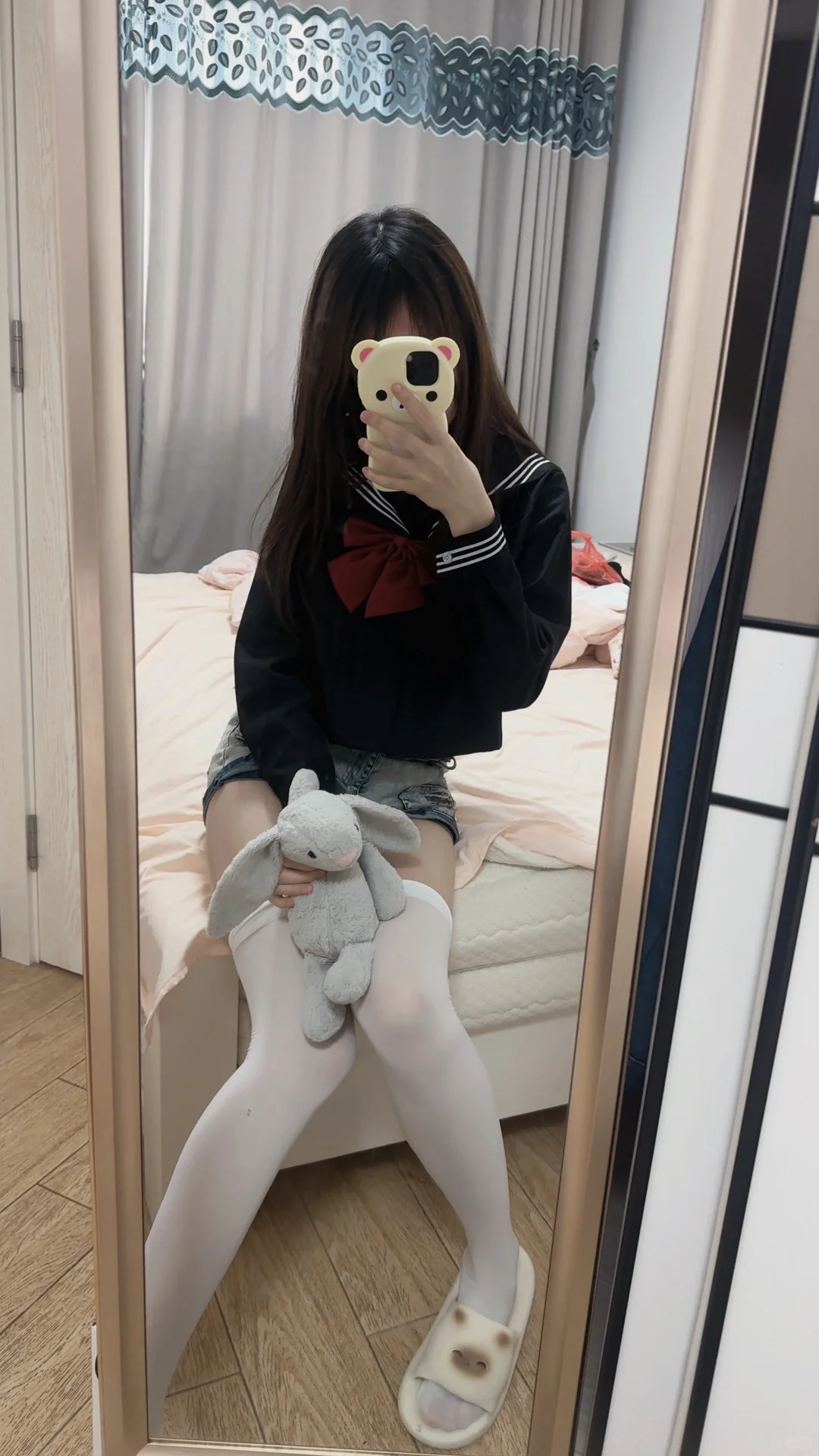 这样穿好可爱！！白丝yyds