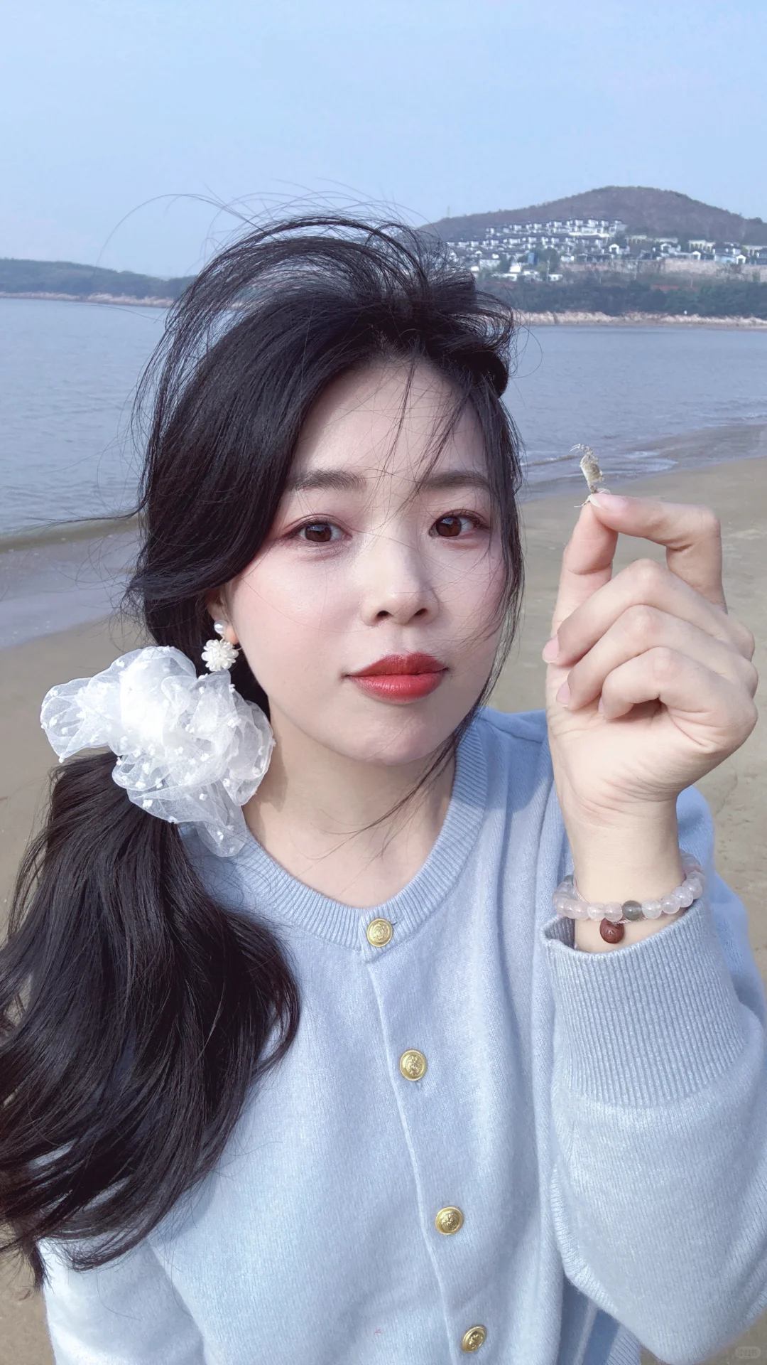 在松兰山，阴天的海边也可以拍出明媚感！