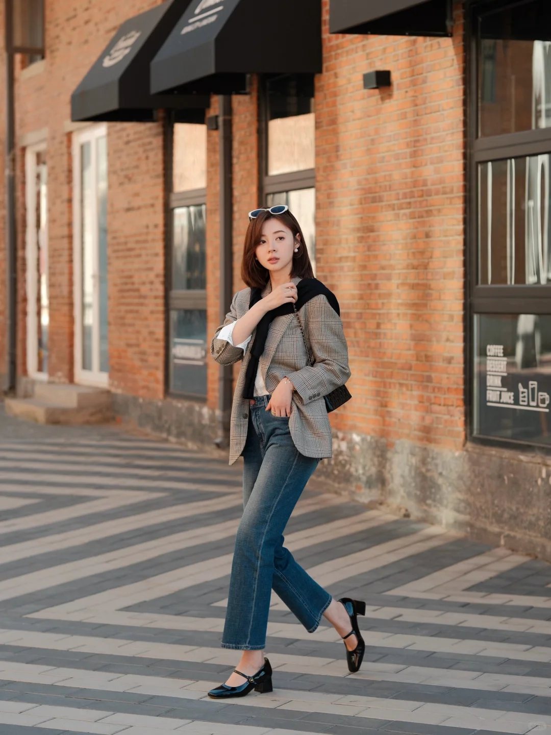 前年在复古集市上300块买的西装外套