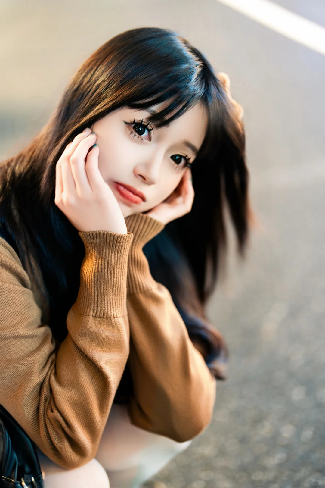 喜欢你才装可爱 你以为卖萌很轻松吗 ˶˃