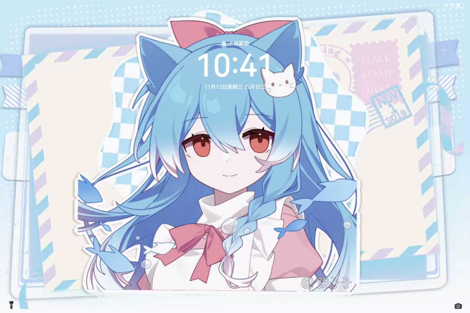 摸了一个平板壁纸模板(需要的可以分享！）