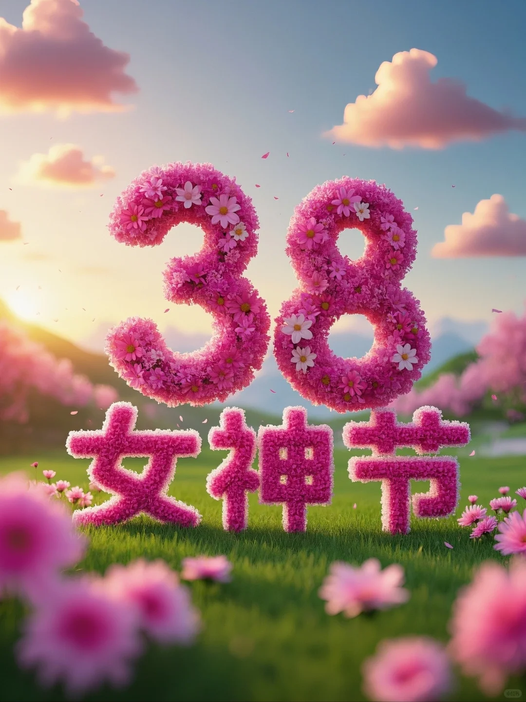 祝女神们节日快乐|三八节海报