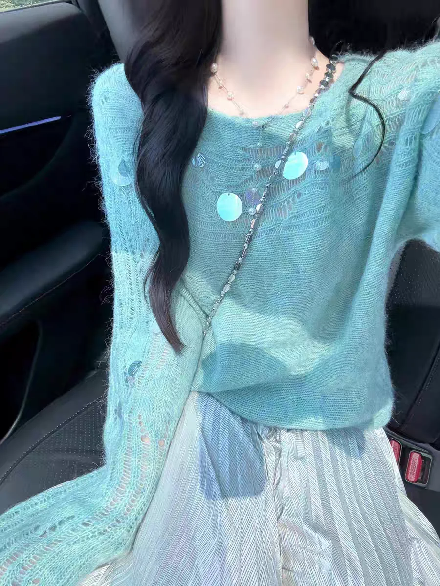 👗海边度假ootd奶蓝系甜妹的浪漫出逃