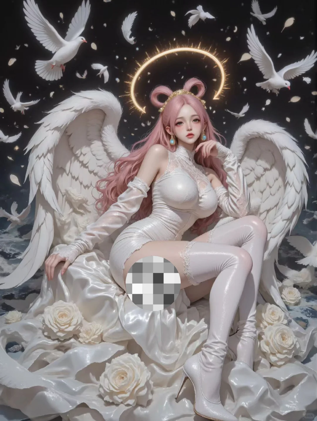 画个白天使吧！