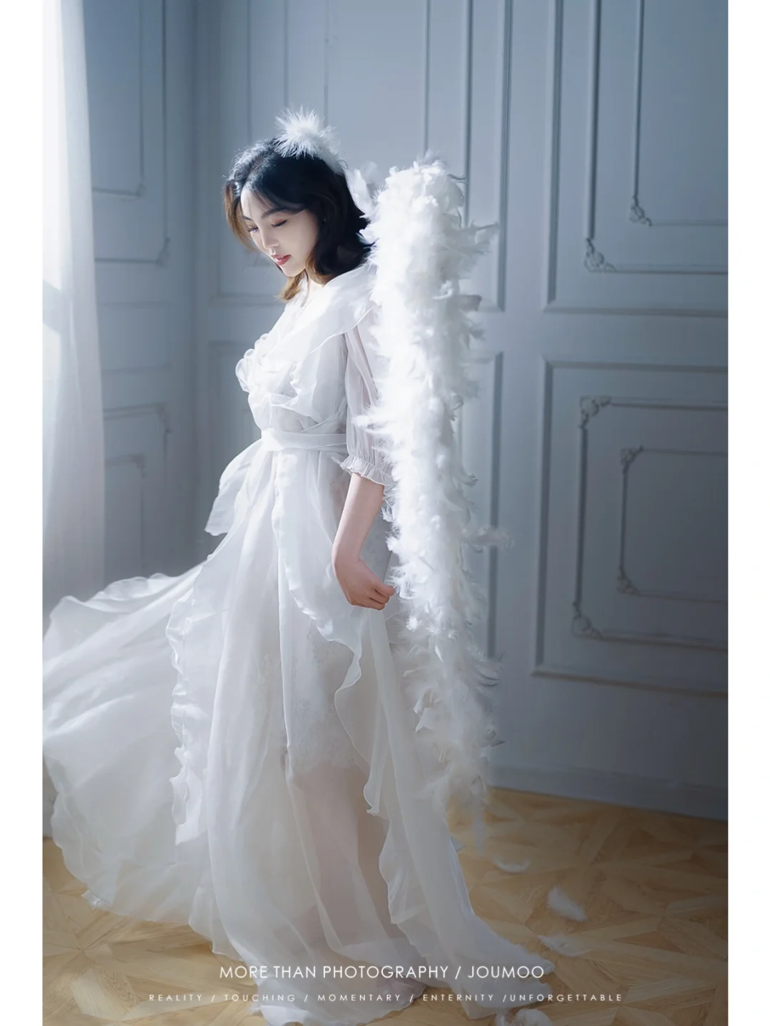 拍了超仙的天使写真，选哪个做封面呢