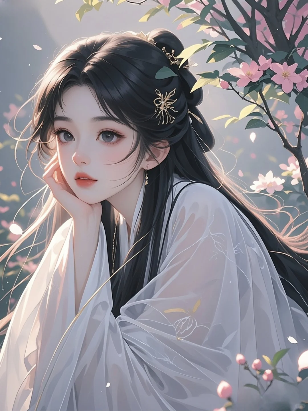 一树花开，一梦花间，一念花落